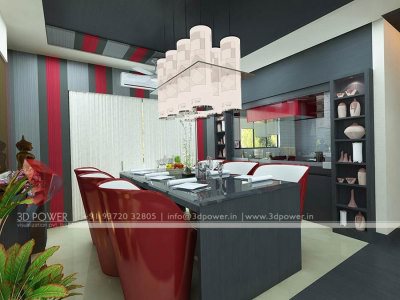 3D Architectura l Interior Dining Room dinning area 3d views 3d interior services india indian dinning designs kitchen cum dinning 3d interior walkthrough